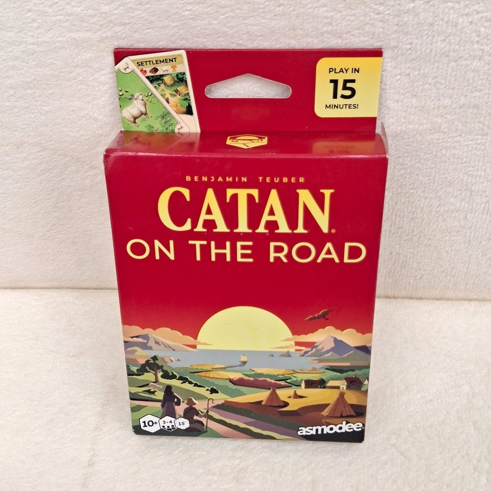 Asmodee Catan On The Road Travel Card Game Strategy 3-4 Players Ages 10+